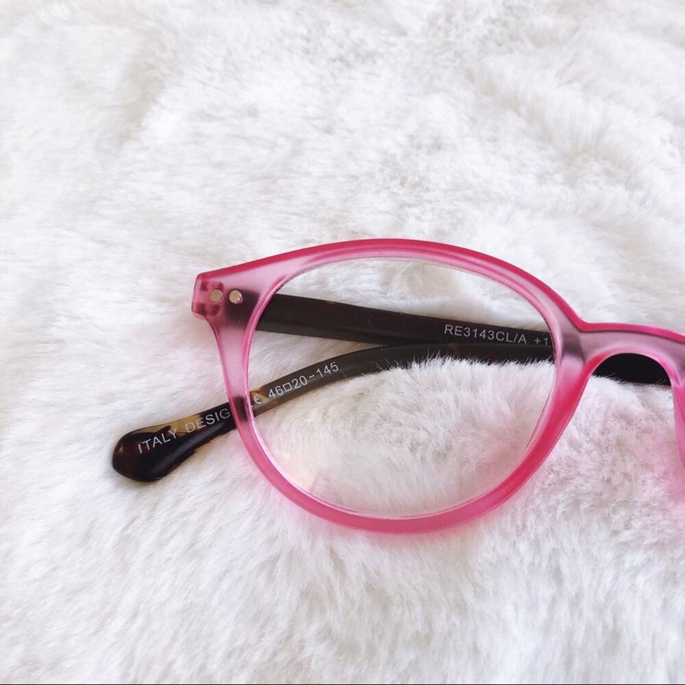 Kaylee Pink Classic Round Reader Glasses - Picture 2 of 8